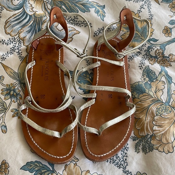 k jacques Shoes - Silver/gold sandals